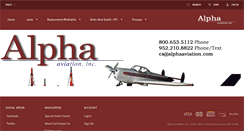 Desktop Screenshot of alphaaviation.com